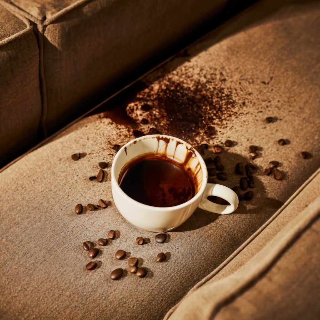پاک کردن لکه قهوه از روی مبل